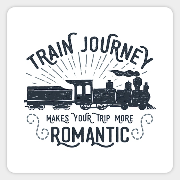 Retro Train Jurnay Sticker by Hastag Pos